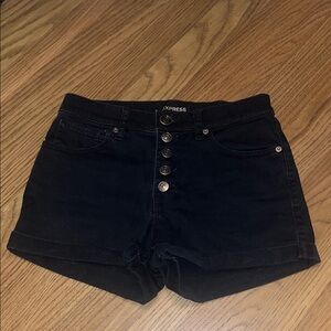 Express Women's High Waist Black Shorts